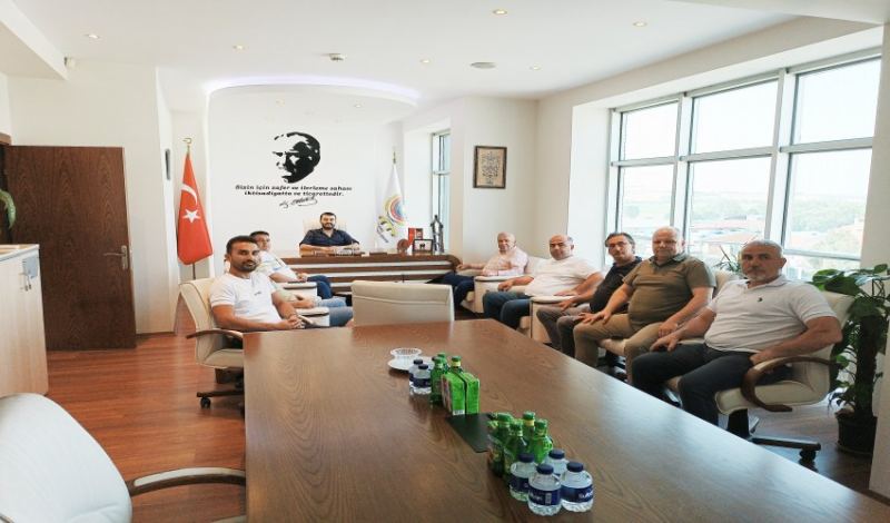 EDİRNE TİCARET VE SANAYİ ODASI YÖNETİM KURULU BAŞKANI SEZAİ IRMAK VE HEYETİNDEN ODAMIZA ZİYARET